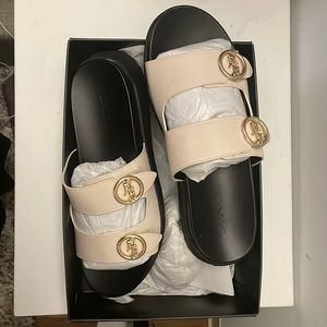 Coach leather sandal